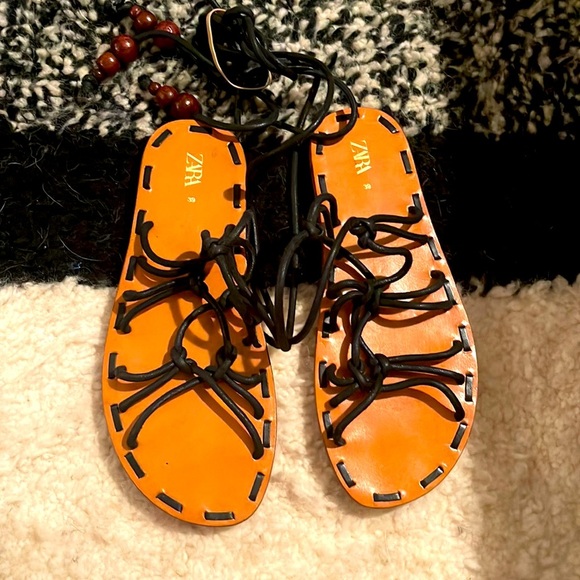 NWOT Zara gladiator sandal size 39 - Picture 1 of 5